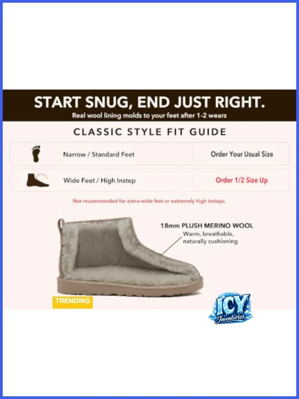 100% Australian Sheepskin Mini Boots with Arch Support - Warm to -22°F